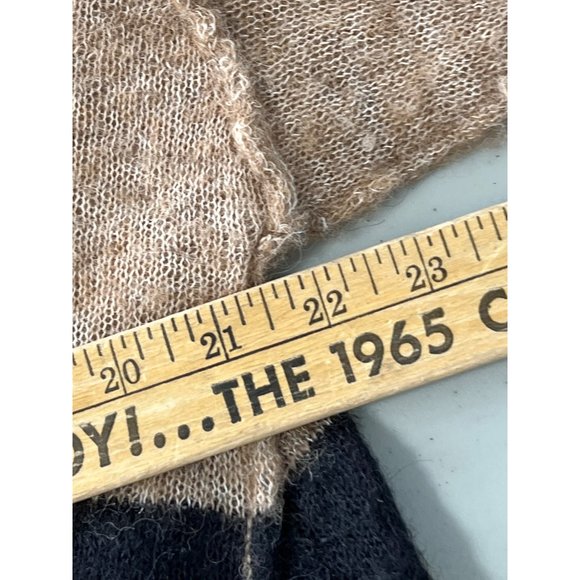 Free People Twelve Rose Oversized Pullover Sweater Women S Chevron Alpaca - Picture 6 of 8